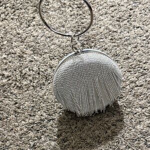 Silver Fringe Women Bag